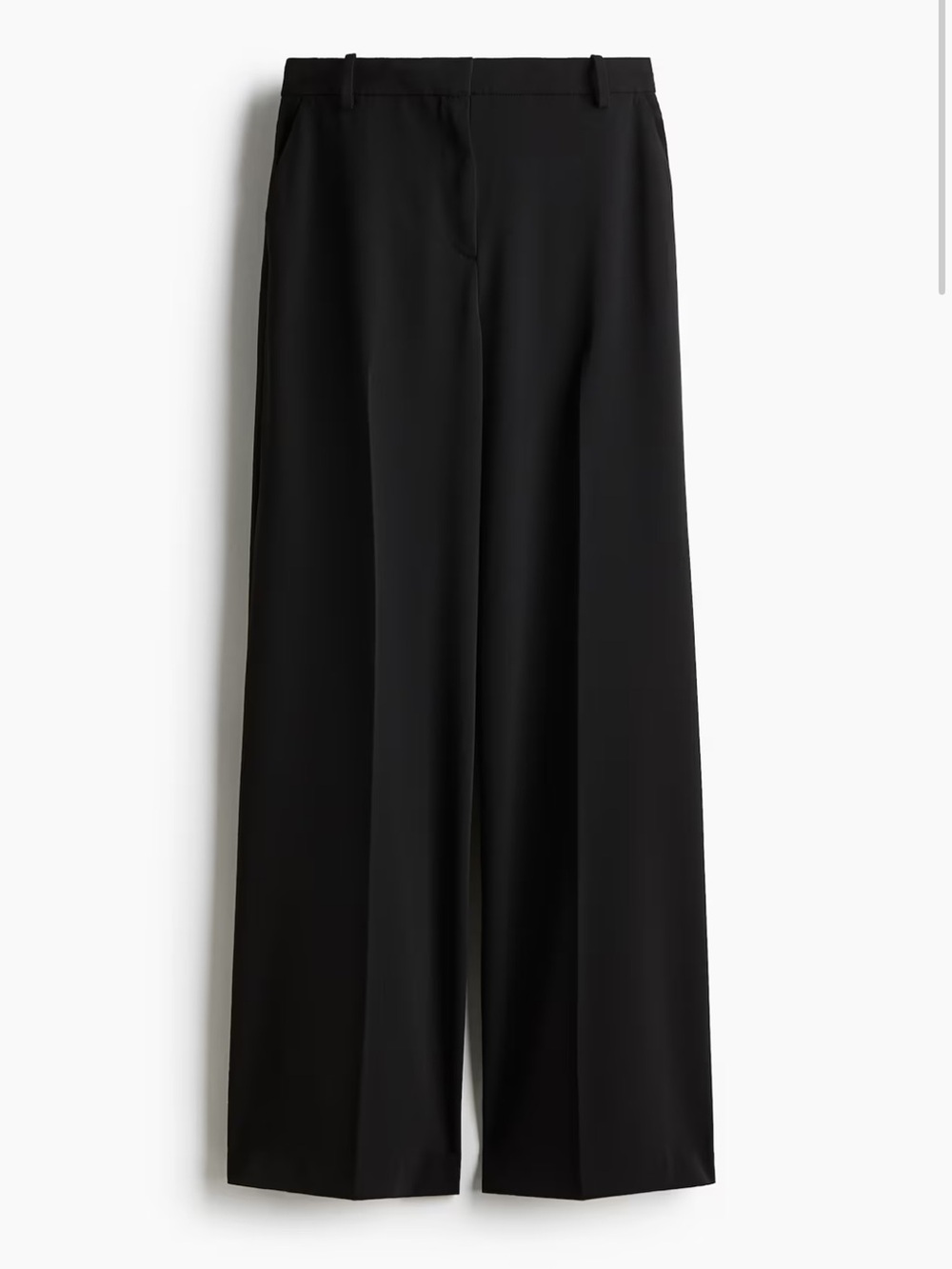 H&M Black Wide-Leg Trousers